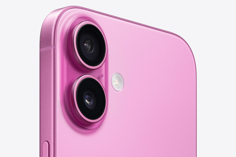 چینش دوربین های آیفون 16 ch رنگ صورتی